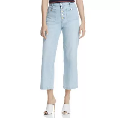 J Brand Jeans Womens 30 Joan Light Wash Blue High-Rise Crop Wide Leg Denim • $45