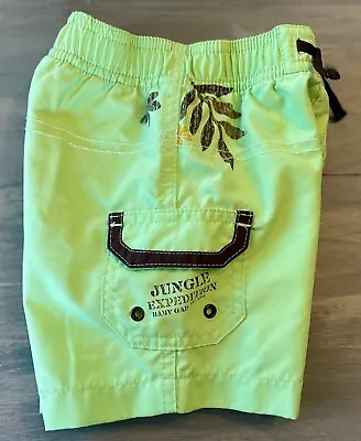 BABY GAP BOY Jungle Expedition Floral Cargo Pocket Surf Swim Trunk Shorts 6-12M • $3.99