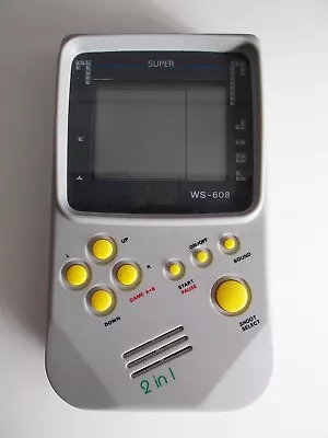 1990s RETRO HANDHELD LCD GAME 2-IN-1 SUPER WS-608. • £24.99