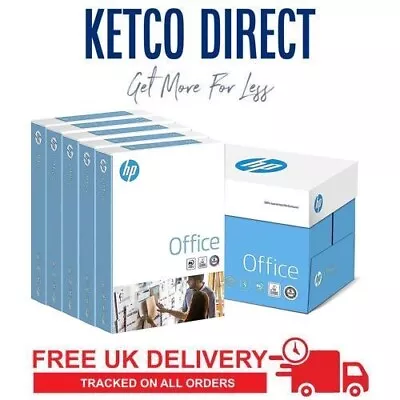 Hp Office A4 White Paper 80gsm Printer Copier | 1 2 3 Reams Of 500 Sheets • £8.79