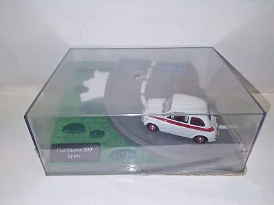 Canenco Fiat Nuova 500 Sport -  1:43  Diecast Model In Diorama Case - Sealed • £9.99