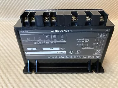 ALLEN BRADLEY 813S-V0BSer. B LINE VOLTAGE MONITOR RELAY • $100