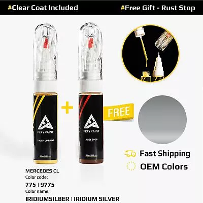 Touch Up Paint For MERCEDES CL Code: 775 | 9775 IRIDIUMSILBER | IRIDIUM SILVER • $23.99