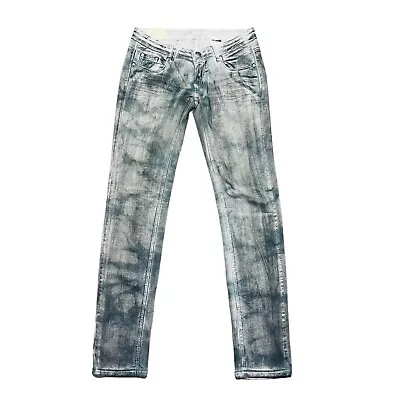 Machine Nouvelle Mode Black Acid Wash Skinny Jeans Women's 30 • $20