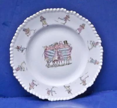 Antique Palmer Cox The Brownies Plate With Five Figures - 1900's ~ Pristine • $125