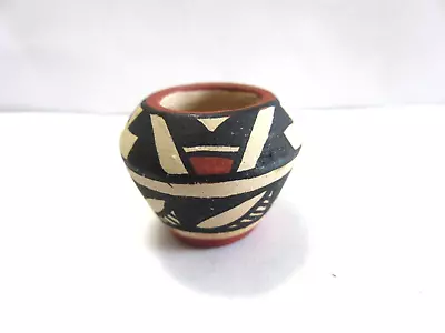 Vintage Signed R. Chavez JEMEZ Miniature Pueblo Pottery 1  Vase ~ New Mexico • $24.99