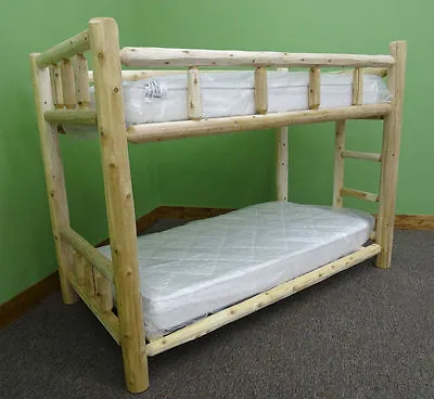 $849 • Buy Premium Log Bunk Bed - Full/Full - Free Shipping