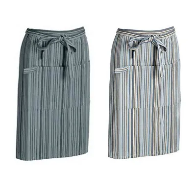 Ladies Mens Bartenders Bar Waiters Cooking Waitrons Cotton Apron With Stripes • £3.99