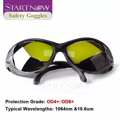 Laser Glasses Eye Protection 1064Nm OD4/6+ Fiber YAG Marking Machine Protective  • $46.04