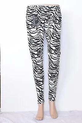 Ladies Women's  Girls Leopard Leggings Printed Animal Trousers Legging 8 -26 • £6.99
