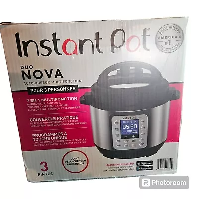 Instant Pot Duo Mini 7-in-1 3qt Electric Pressure Cooker - Silver • $59.99