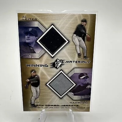 2002 SPX Winning Materials Mike Hampton Al Leiter Combo Jerseys  • $4