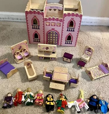 Melissa & Doug Castle Princess Furniture Princess And Royal Family Dollhouse • $120