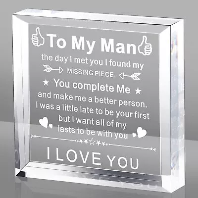 To My Man Gift For Him Anniversary Birthday Gifts For Boyfriend I Love You • $12.12