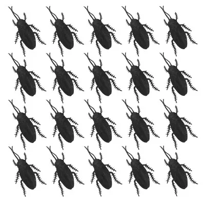 20 Pcs Simulation Cockroach Insect Toys Artificial • £8.35