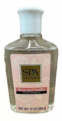 SPA LUXURY Rose And Vanilla Scented SHOWER GEL Wash Soap 10 Fl Oz Bottle • $10.90