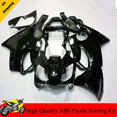 For Honda CBR600 F4I 2001 2002 2003 Glossy Black ABS Molded Fairing Bodywork Kit • $309.99