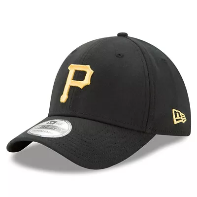 Men's Black Pittsburgh Pirates MLB Team Classic Logo 39THIRTY Flex Hat • $25.49