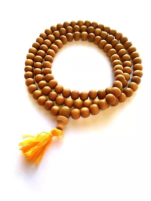 Sandalwood Mala 108 10mm Beads Necklace • $12.99