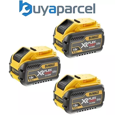 Dewalt DCB547 18v / 54v XR FLEXVOLT 9.0ah Battery DCB547-XJ - Triple Pack • £370.38