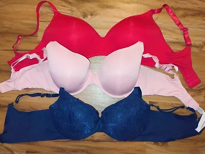 36DD Bra Lot Of 2! Victoria's Secret & Unbranded + 36D Demi Mix Of 3! • $6.50