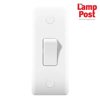 £6.99 • Buy BG Nexus 847 - Slimline White 1 Gang 2 Way Architrave Light Switch With Backbox