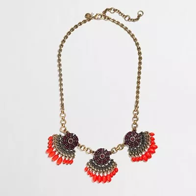 J.Crew Factory Fringed Fan Necklace NWT • $29.99