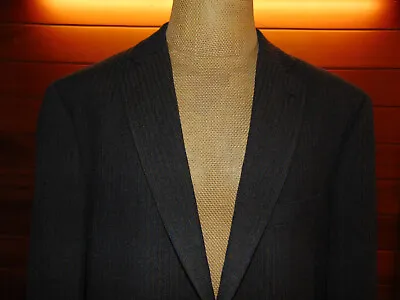 IBIZA Vive 46R Striped Ribbed Wool / Cashmere 2 Button Sport Coat Blazer Jacket • $49.99