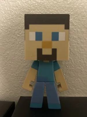 Mojang Notch Minecraft - STEVE 6  Vinyl Large Figure (Ball Jointed Head) (O5) • $7.25