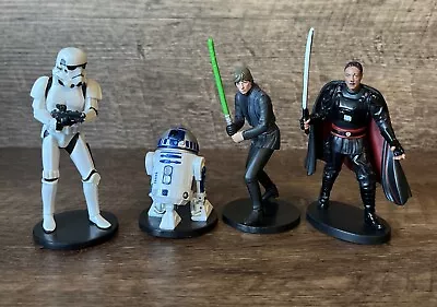 Star Wars Cake Topper Figures Luke Skywalker R2D2 Storm Trooper Moff Gideon • $13.99