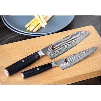 MIYABI Kitchen Knife Set 5000FC-D 2P Set Santoku Petty Lot Of 2 • $285.31