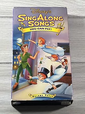 Walt Disney Sing Along Songs VHS Volume Three - You Can Fly Peter Pan Video Tape • $10.95