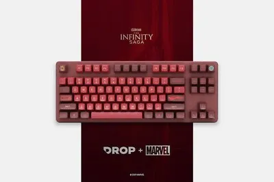 Drop + Marvel Iron Man Custom MT3 Keycap Set ABS Hi-Profile Keyboard Base Kit • $99