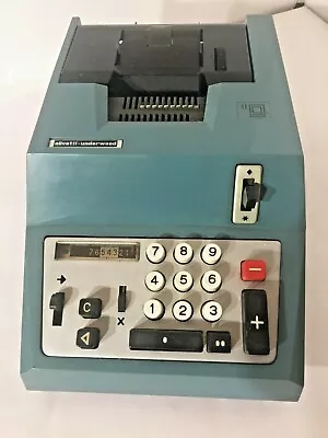 Olivetti Underwood Electric Adding Machine Summa Quanta 20 R No Power Cable VTG • $38.25