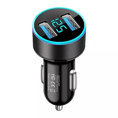 Car Charger USB Charging Dual Port 3.1A Cigarette Lighter Adapter Samsung IPhone • $5.03