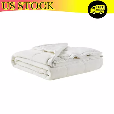 Blanket Reversible Plush Face Bedding Microfiber Binding 66  X 90  Twin/Twin XL • $34.99