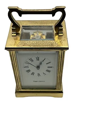 Mappin & Webb Brass Antique 8 Day Movement Carriage Clock • $162.96