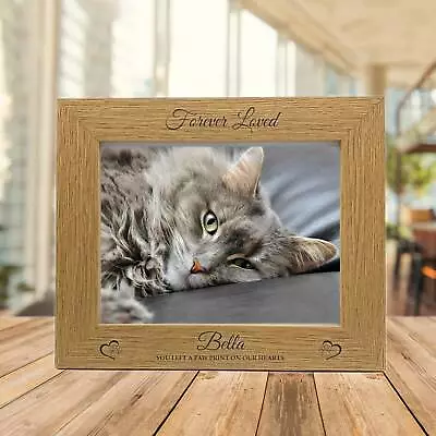 Cat Memorial Photo Frame Keepsake | Personalised Cat Memorial Photo Frame • £13.99