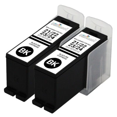 $9.50 • Buy 2PK Fits For Dell Series 21 22 23 24 Black Ink Cartridges For V313 V515w Printer