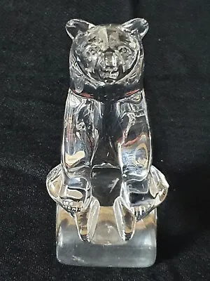 Norwegian Glass Figure Of A Bear Made By Hadeland • £35