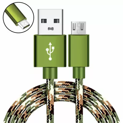 CAMO Micro USB Cable FAST Charge Cord For Samsung Galaxy Note 5 4 S7 J7 Prime A6 • $5.45