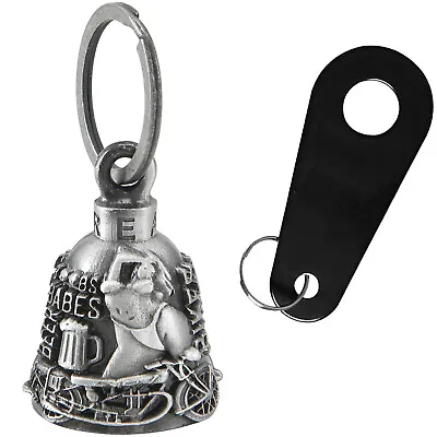 Motorcycle Biker Bell W/ Hanger For Women Men Rider Riding Moto Accessories • $14.99