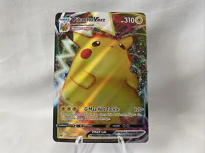 $9.99 • Buy Pikachu VMAX 044/185 Vivid Voltage Full Art Ultra Rare FOIL Pokemon Card READ