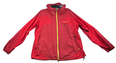 Columbia Jacket Mens Size XXL Red Full Zip Up Omni-wick Waterproof Rain Coat • $29.24