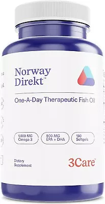New Direkt Omega-3 Fish Oil 3000mg Fish Oil Concentrate | 1060mg EPA 740mg.... • $97.67