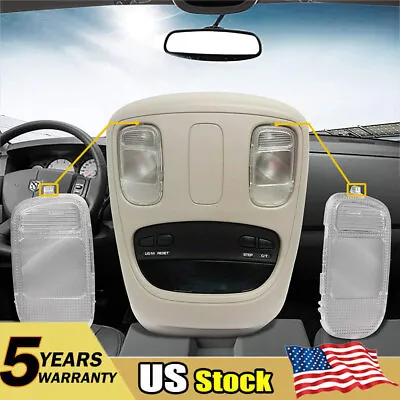 For 2003-2008 Dodge Ram 1500 2500 3500 White Interior Dome Light Cover Kit Clear • $8.99