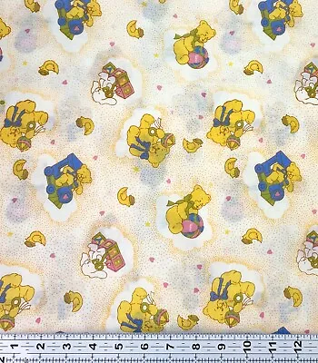 Vintage Teddy Bear Nursery Fabric Poly Blend 56”x44”  • $15