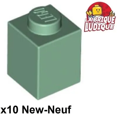 LEGO 10x Brick 1x1 Green Pale / Blase Sand/Sand Green 3005 New • $4.08