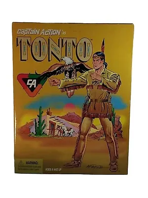 Vtg. 1998 Playing Mantis Captain Action As Tonto Boxed 12  Figure COMPLETE • $39.99