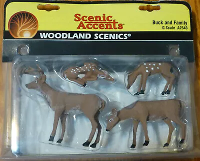 Woodland Scenics G Scale #2543 Buck & Family (1:24th Scale) Deer • $31.19